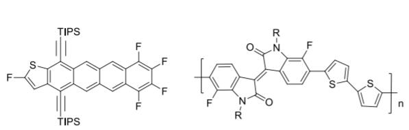 Representative ambipolar semiconductor materials